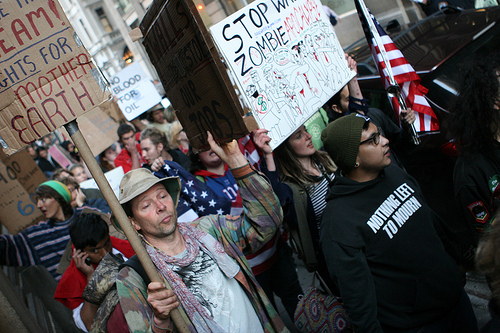 Occupy Wall Street - Day 4 - Sept. 20, 2011 - photo by Paul Weiskel