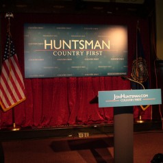 Jon Huntsman Results Party - photo by WEBN-TV