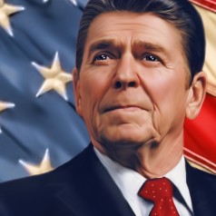 President Ronald Reagan - image by Edalisse Hirst