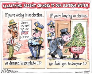 Clarifying recent changes to our electoral system - cartoon by Matt Wuerker - Politico