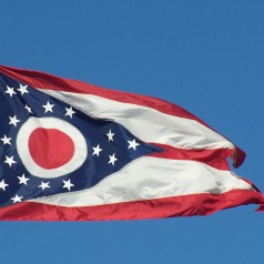 Ohio State Flag - photo by J. Stephen Conn