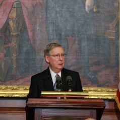 Senate Minority Leader Mitch McConnell - photo by Talk Radio News Service