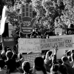 Keystone XL Pipeline Protest at White House - photo by tarsandsaction