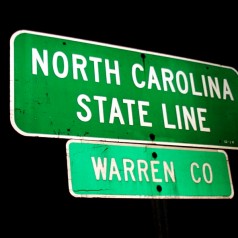 North Carolina - state line