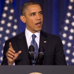 President Obama - National Defense University - photo by AP